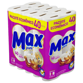 31437 PAPEL HIGIENICO FOLHA DUPLA MAX PURE NEUTRO 30M 40UN